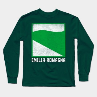 Emilia-Romagna / Italia Region Coat of Arms / Vintage Style Long Sleeve T-Shirt